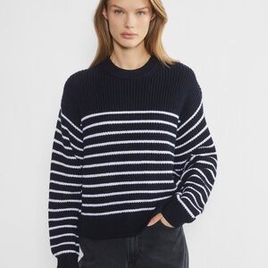 Aritzia Wilfred Maria Sweater
Merino 100% Wool Chunky Knit Striped Crewneck NWOT